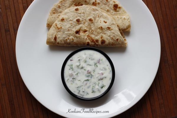 Easy Curds Side Dish For Chapathis (Dhaya Gojju)