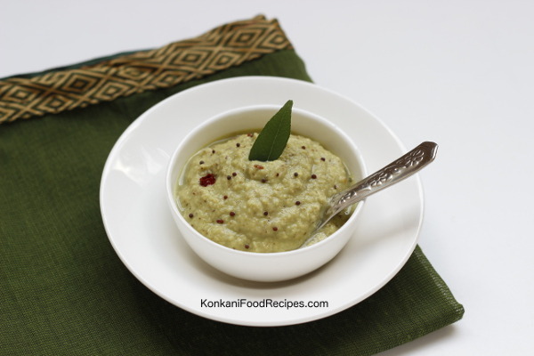 Ridge Gourd Peel Chutney (Gosale Ghire Chutney)