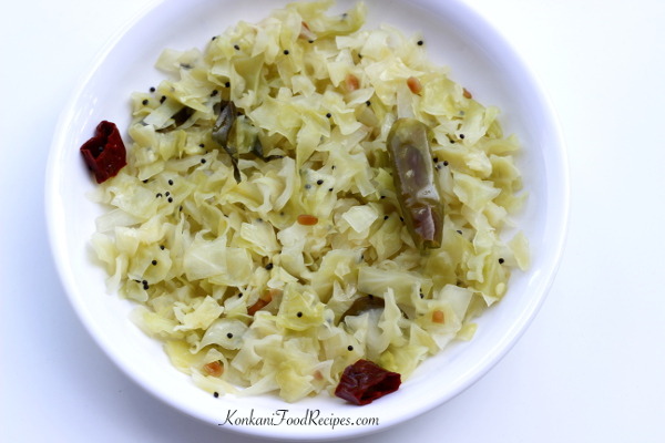 Cabbage Stir Fry (Cabbage Upakari)