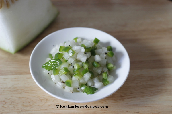 Ash Gourd Salad Recipe