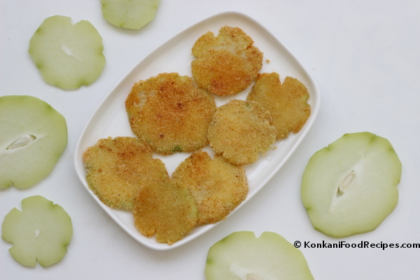 Pan Fried Chayote Squash (Chow chow/Seemebadnekai Phodi Recipe)